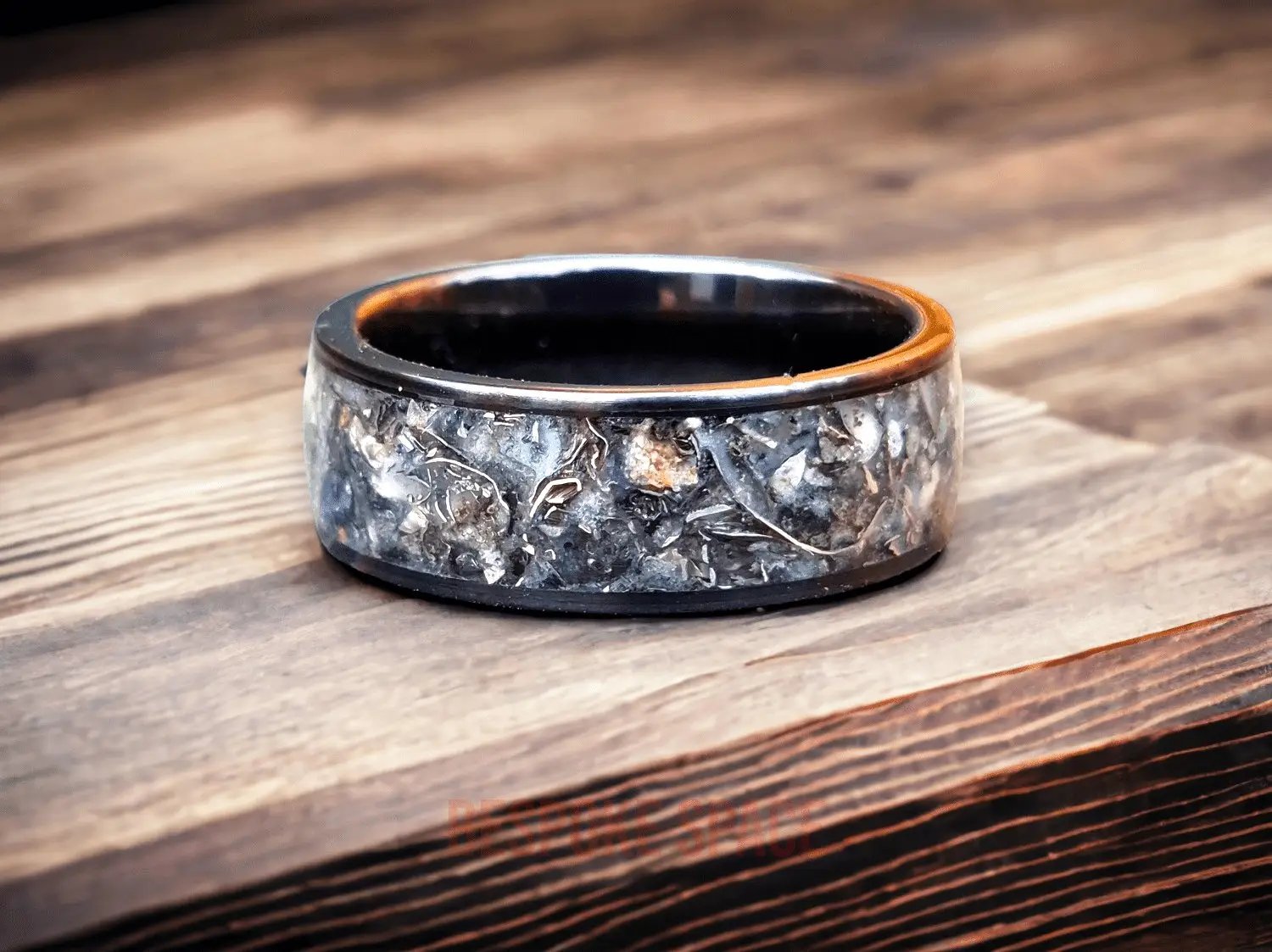 Authentic Apollo 11 Meteorite Edition, Bespoke Space, Once in A Blue Moon Ring