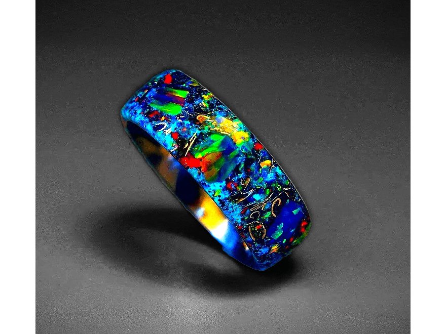 Ultimate Crystal Galaxy Meteorite Ring - Premium Ring from Bespoke Space -  Shop now at BESPOKE SPACE