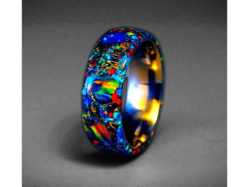 Ultimate Crystal Galaxy Meteorite Ring - Premium Ring from Bespoke Space -  Shop now at BESPOKE SPACE