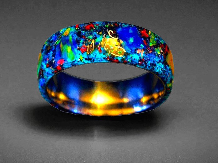 Ultimate Crystal Galaxy Meteorite Ring - Premium Ring from Bespoke Space -  Shop now at BESPOKE SPACE