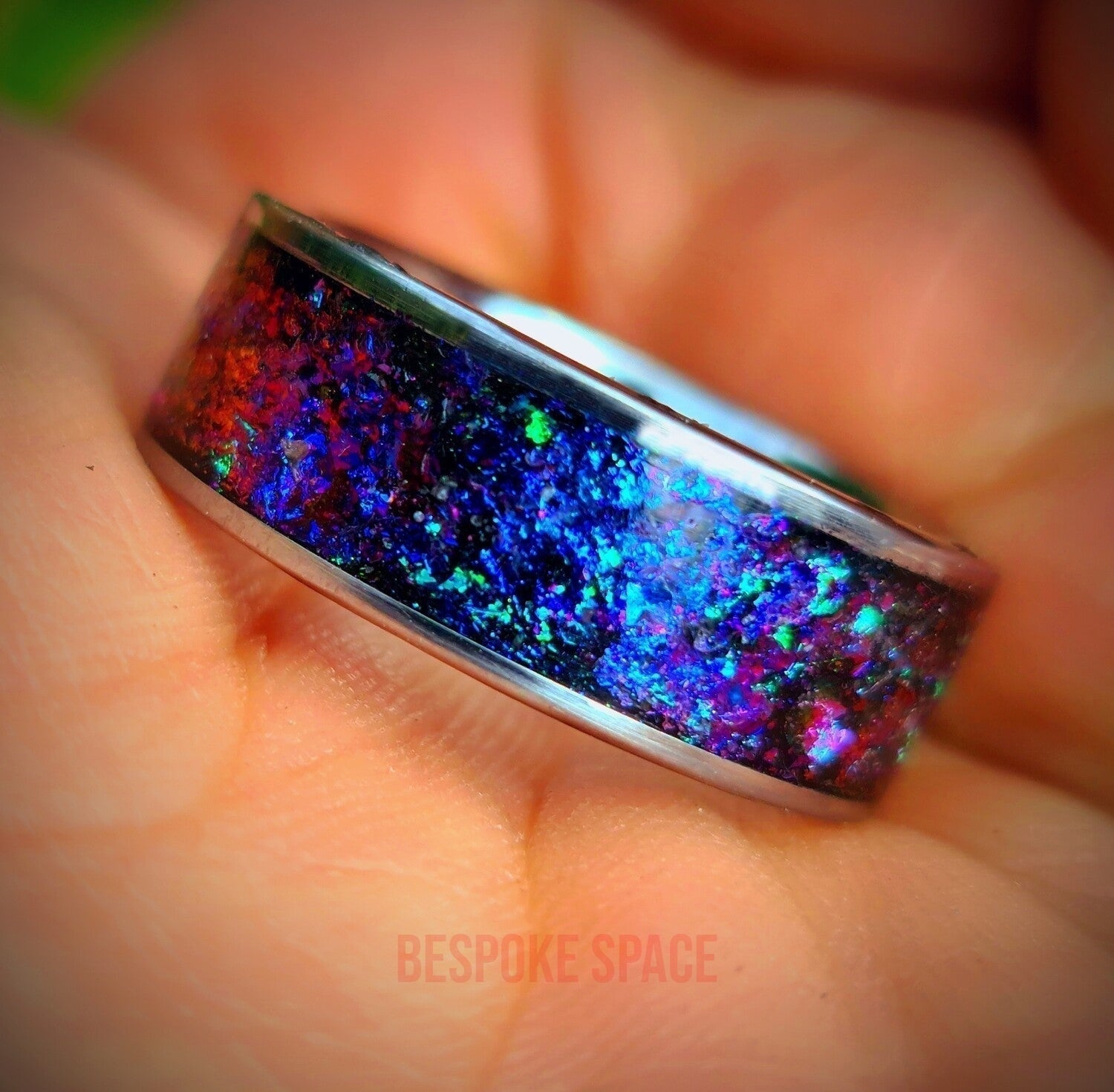 Purple Orion Nebula Crystal Ring - Premium Ring from Bespoke Space -  Shop now at BESPOKE SPACE