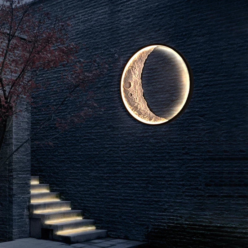 StellarGlow Outdoor Moonlight Elegance LED Wall Light