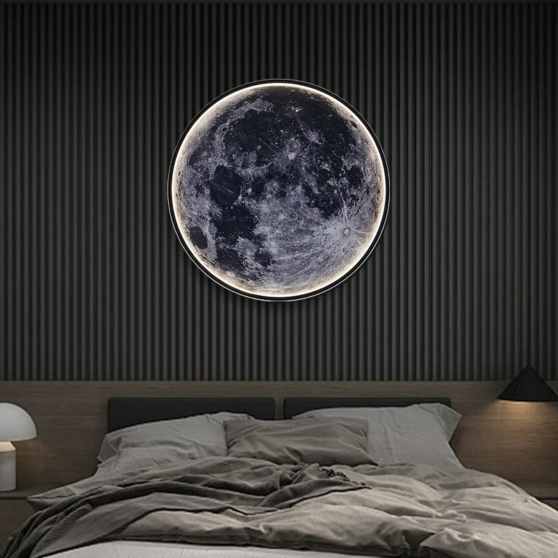 Lunar Elegance: HD Moon Wall Lamp