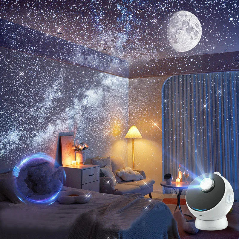 3D Visual Wireless Galaxy Star Projector - Ultra Clear