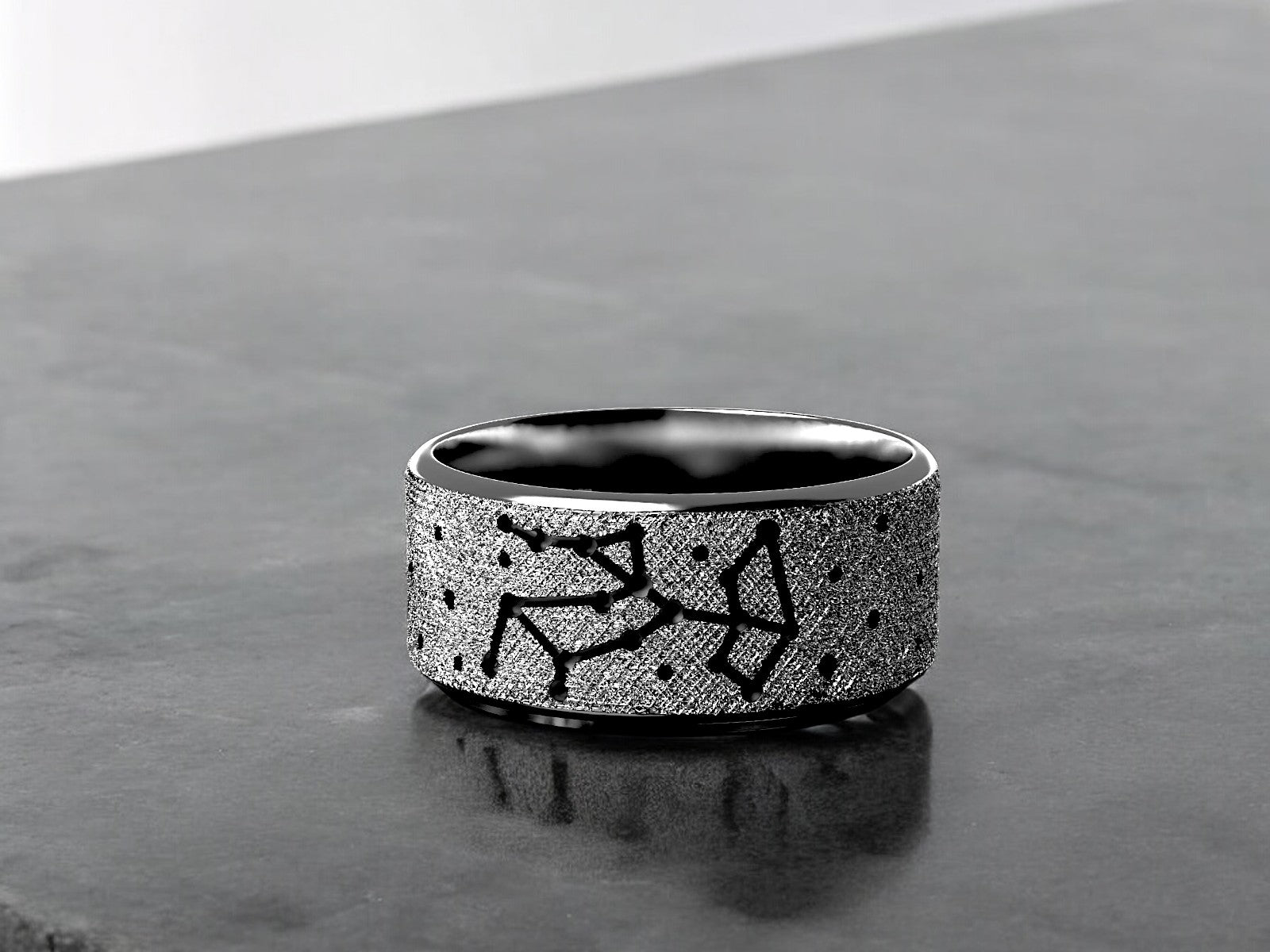 The Zodiac Constellation Ring Collection from Bespoke Space is an exquisite fusion of astronomy and artistry. Each ring is handmade at our Lunar Forge in London,