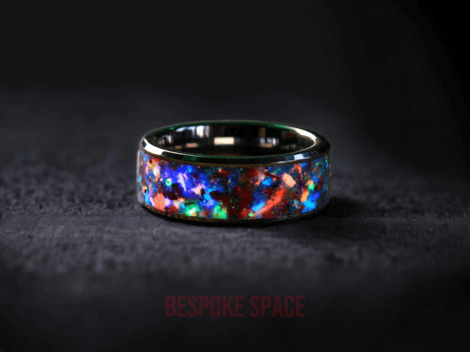 Perseus Cluster Galaxy Meteorite Ring - Premium Ring from Bespoke Space -  Shop now at BESPOKE SPACE