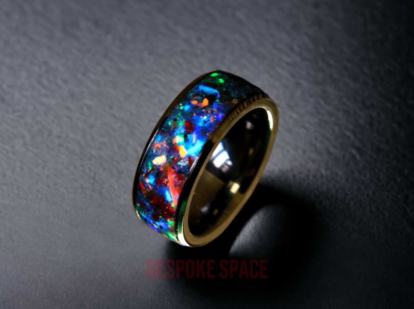 Perseus Cluster Galaxy Meteorite Ring - Premium Ring from Bespoke Space -  Shop now at BESPOKE SPACE