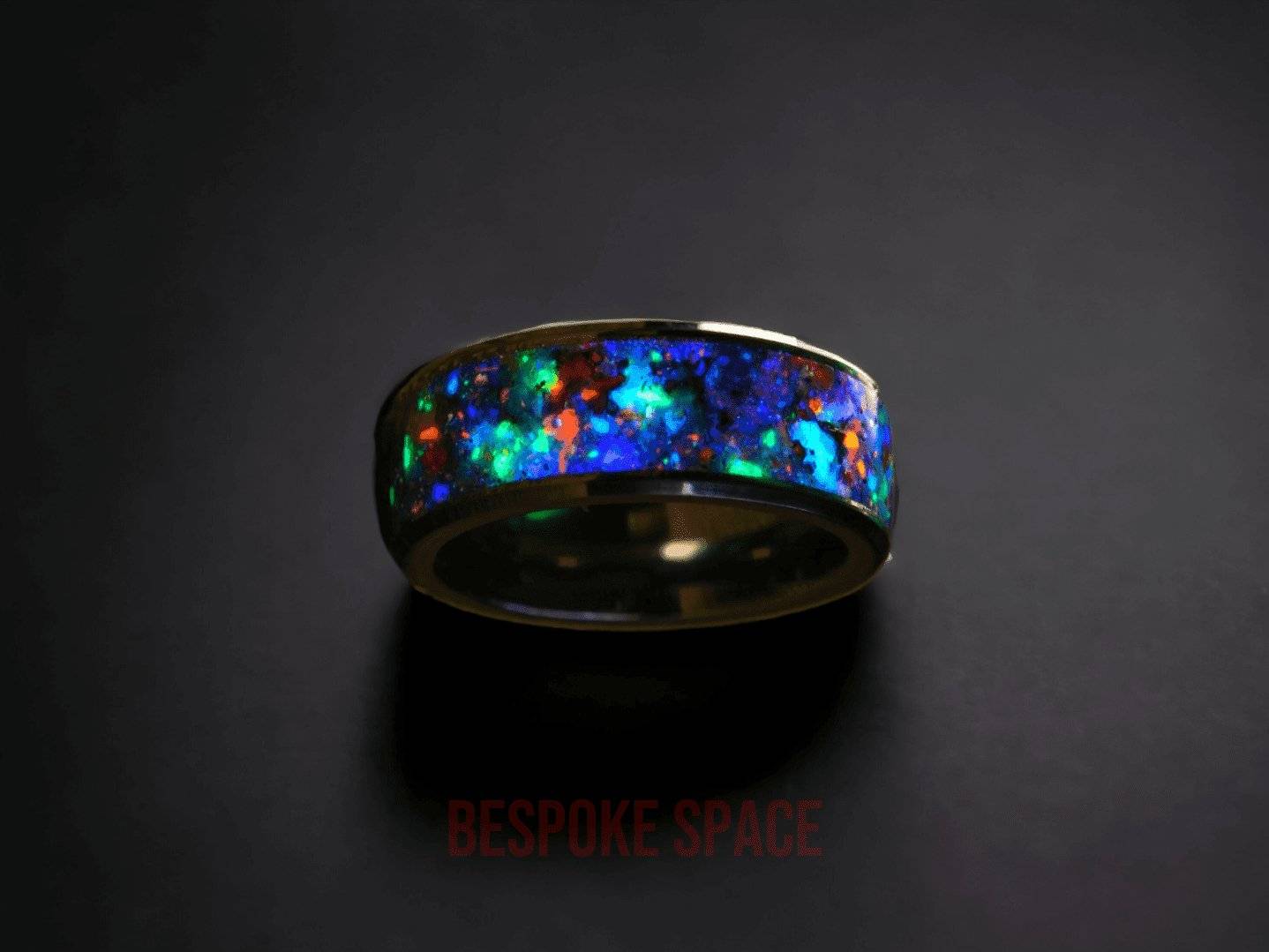 Perseus Cluster Galaxy Meteorite Ring - Premium Ring from Bespoke Space -  Shop now at BESPOKE SPACE