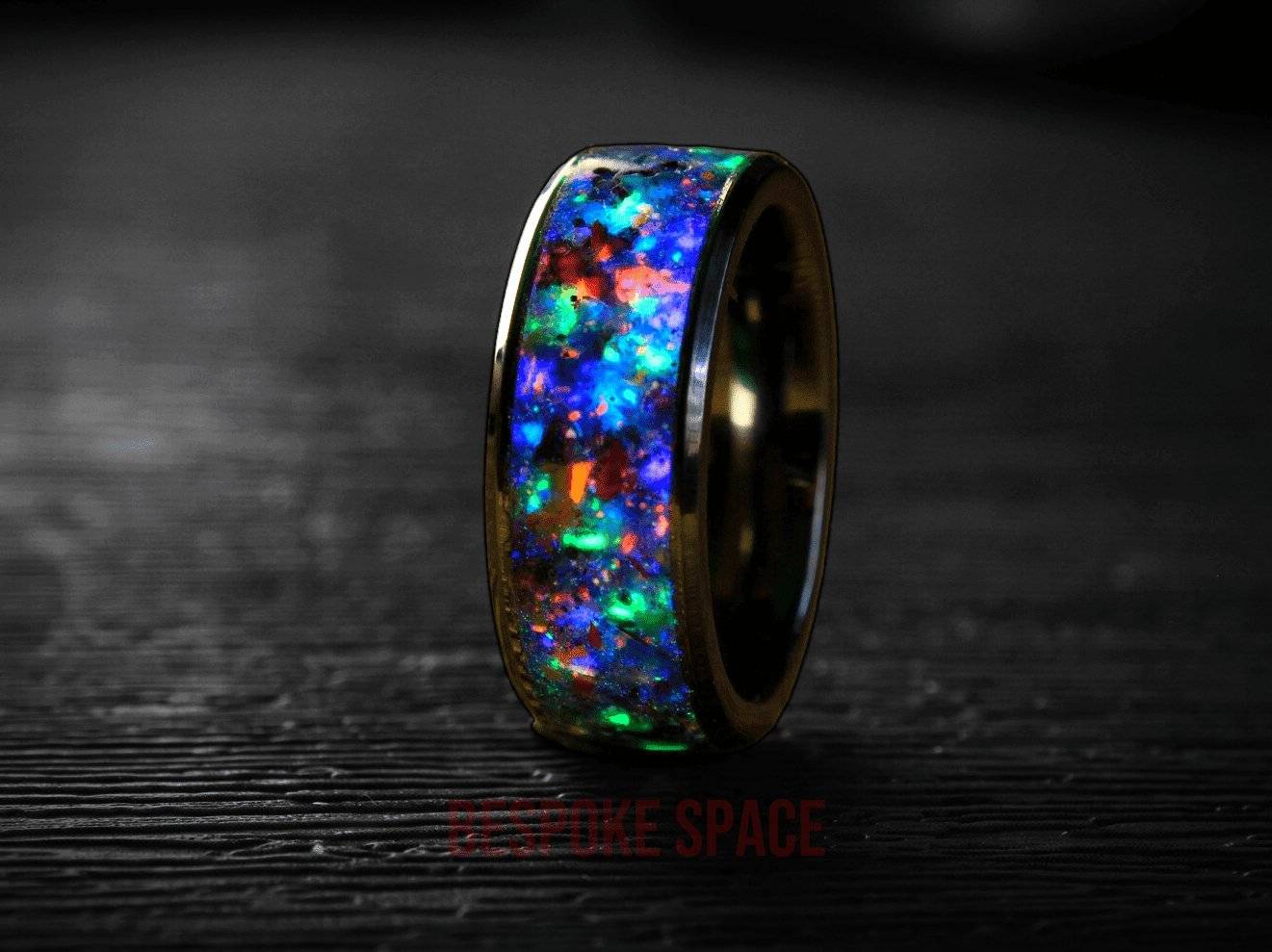 Perseus Cluster Galaxy Meteorite Ring - Premium Ring from Bespoke Space -  Shop now at BESPOKE SPACE