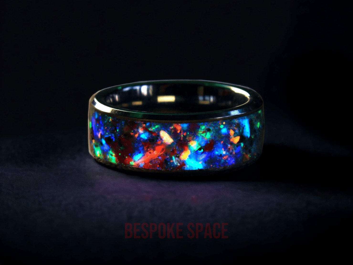 Perseus Galaxy Cluster Meteorite Ring - Premium Ring from Bespoke Space -  Shop now at BESPOKE SPACE