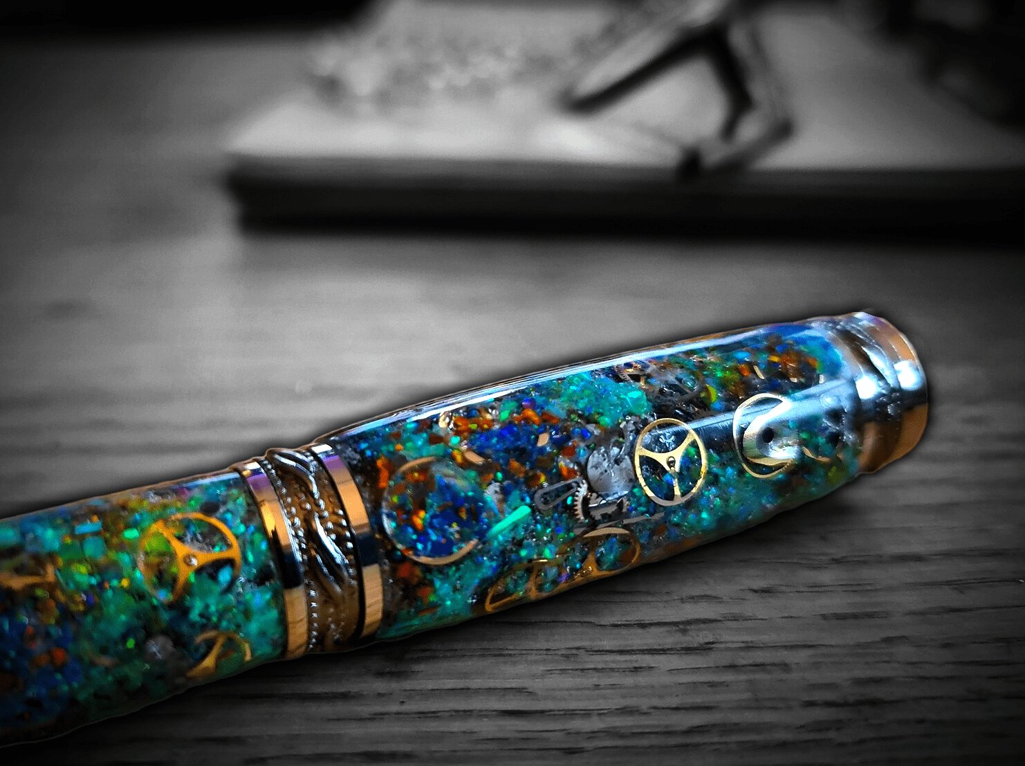 Atomic Clock Swarovski Crystal Pen - Premium Pen from Bespoke Space -  Shop now at BESPOKE SPACE